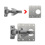 Heavy-Duty Stainless Steel Hinge Repair Bracket Kit with Screws – 1 Piece for Furniture Restoration