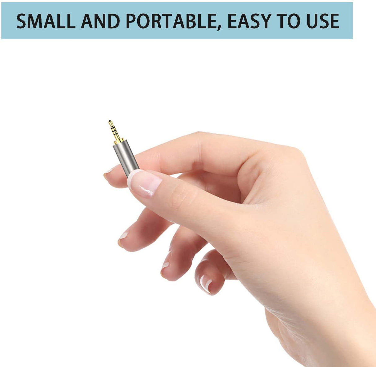 2.5mm Male to 3.5mm Stereo Female Audio Adapter with Gold-Plated Connectors