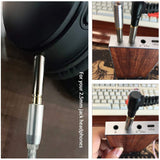 2.5mm Male to 3.5mm Stereo Female Audio Adapter with Gold-Plated Connectors