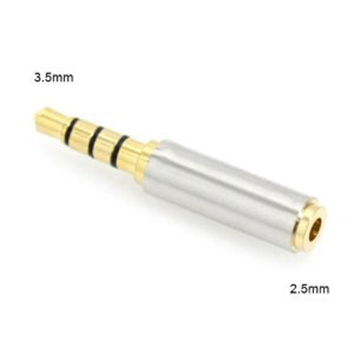 Gold-Plated 3.5mm Male to 2.5mm Female Stereo Audio Adapter Converter