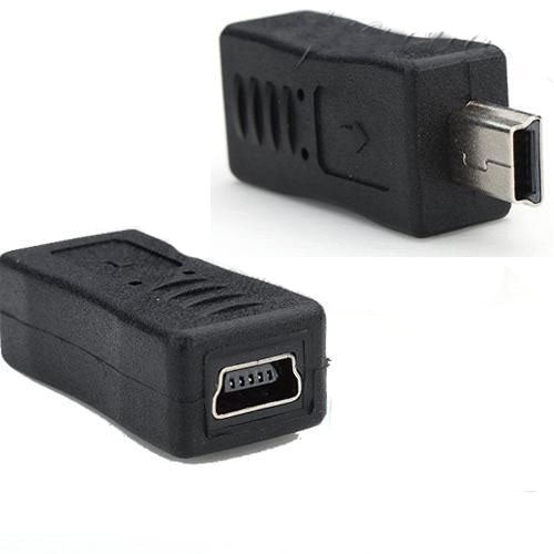 5-Pin USB Male to Female Data Transfer and Charging Connector Adapter