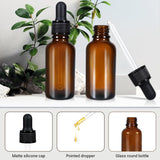 5-Pack 100ml Amber Glass Dropper Bottles - Leakproof for Essential Oils and Tinctures