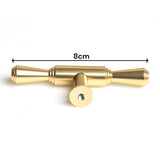 Chic Gold Zinc Contemporary Cabinet Handles for Kitchen and Drawers