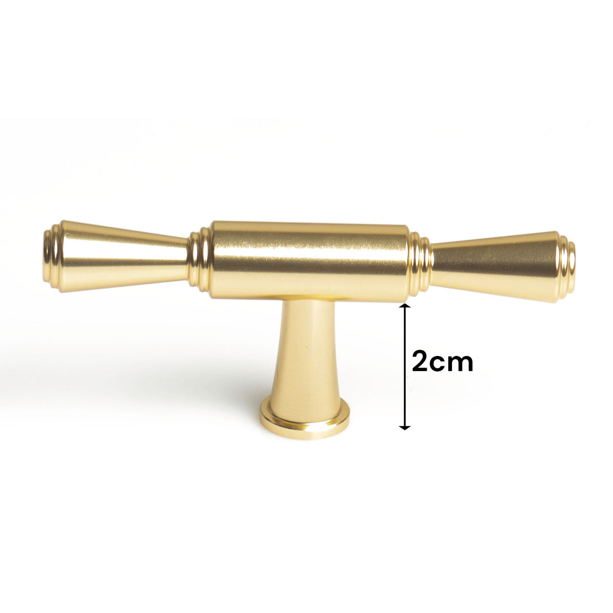 Chic Gold Zinc Contemporary Cabinet Handles for Kitchen and Drawers