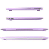 MacBook Air 13 Inch Protective Shell Case with Keyboard Cover - Purple for Models A1932, A2179, A2337 (2018-2022)