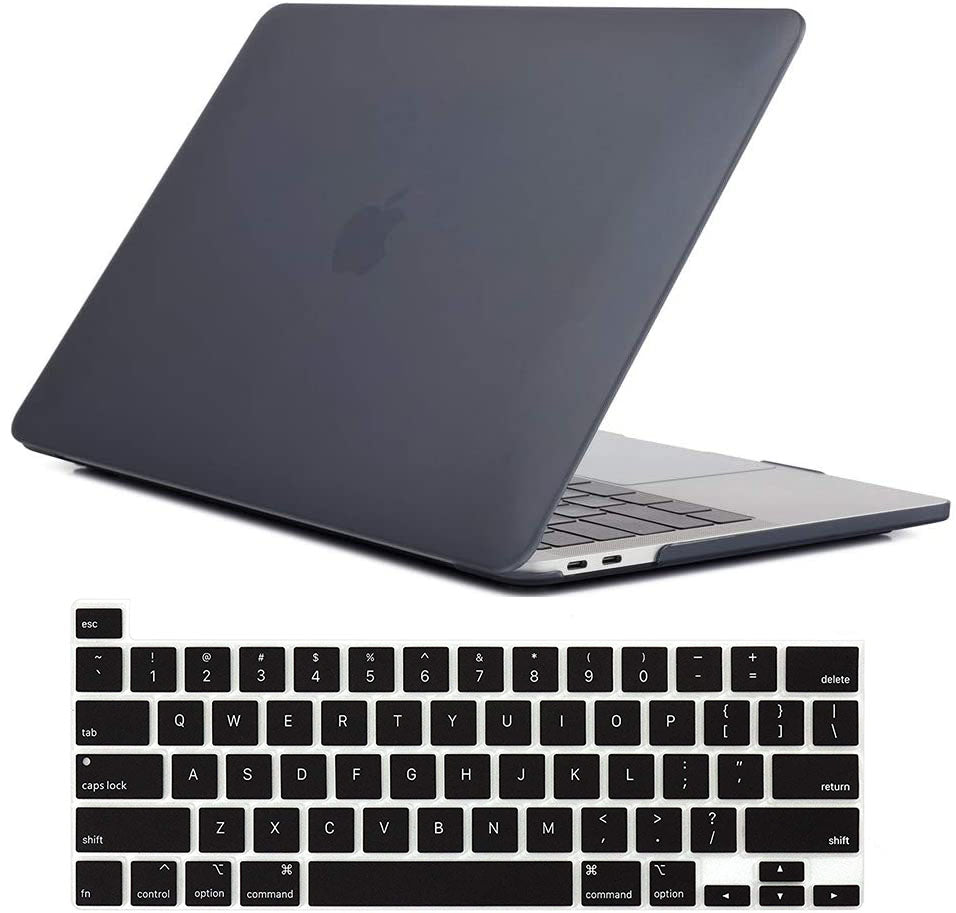 Matte Hard Shell Case and Keyboard Cover for MacBook Pro 16 Inch A2141 (2020 Release) with Touch Bar - Clear Design