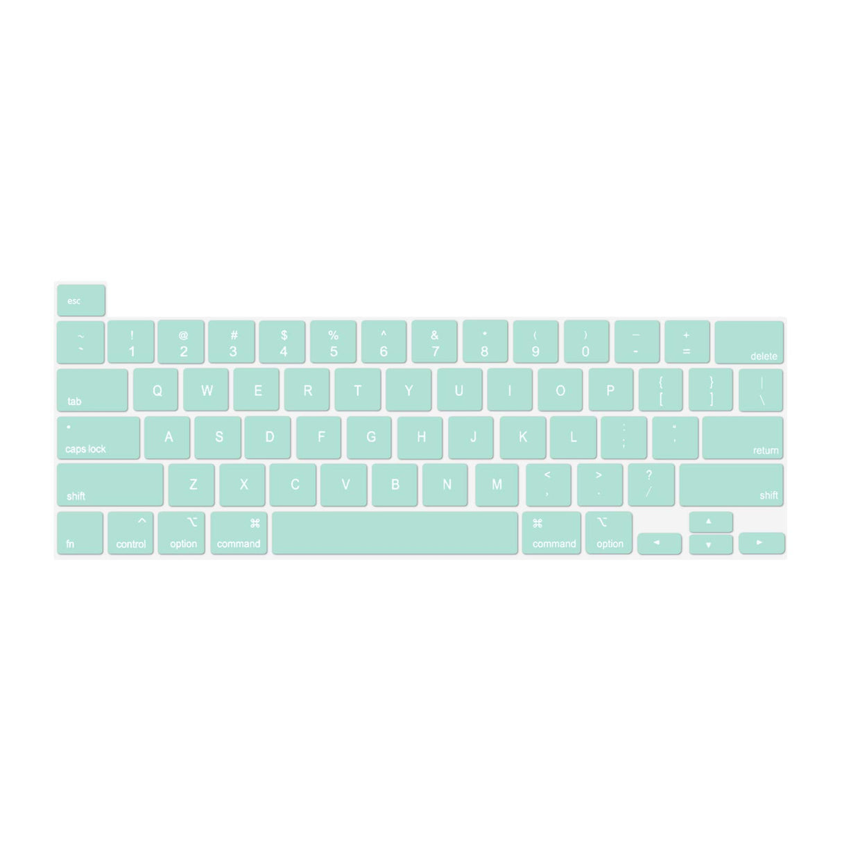 Keyboard Cover Skin For MacBook Pro 13 Pro 16 A2338 A2289 A2251 A2141 M1 M2 2020 to 2023 Mint Green