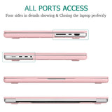 Stylish Pink Hardshell Case with Keyboard Cover for 14" MacBook Pro M2 A2779 & M1 A2442 (2021-2023)