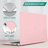 Stylish Pink Hardshell Case with Keyboard Cover for 14" MacBook Pro M2 A2779 & M1 A2442 (2021-2023)