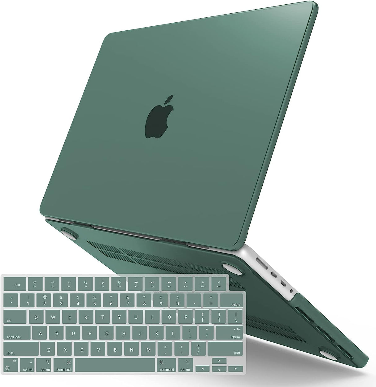 Midnight Green Hard Shell Case and Keyboard Cover for MacBook Pro 16" (2023, 2022, 2021) M2 A2780 A2485 M1 Pro/Max