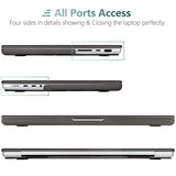 Suitable for  MacBook Pro 16 inch Case 2023 2022 2021 M2 A2780 A2485 M1 Pro/Max Hard Shell Case Keyboard Cover Grey