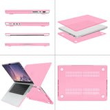 Stylish Pink Hard Shell Case with Keyboard Cover for MacBook Pro 16" (2021-2023) M2/M1 Pro/Max - Model A2780/A2485 Compatible