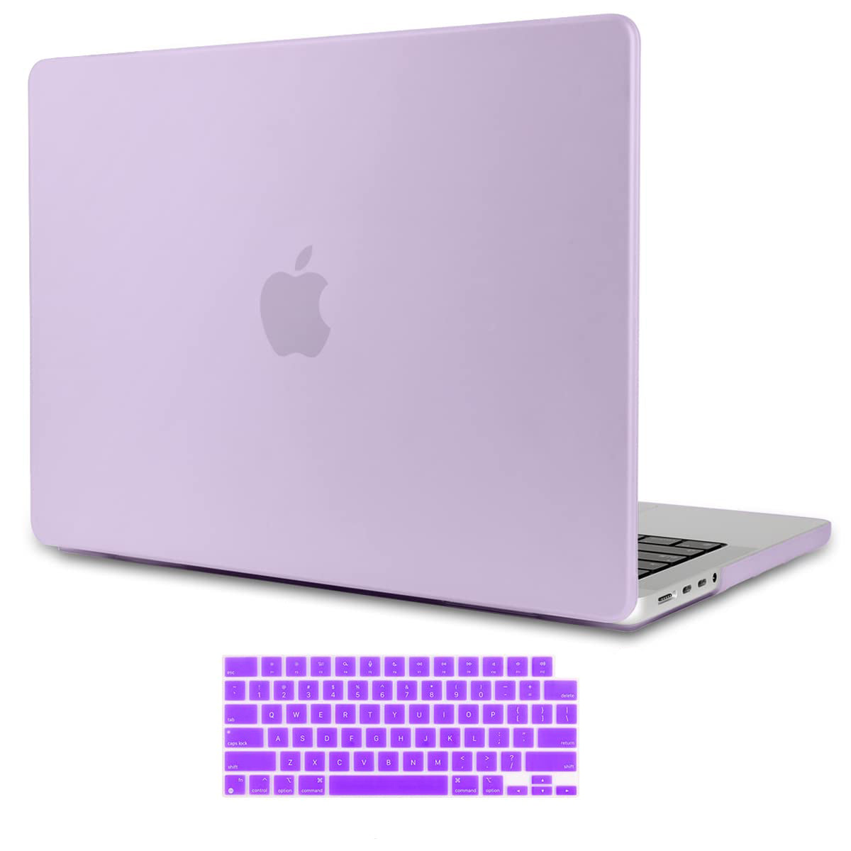 MacBook Pro 16 Inch 2023/2022/2021 M2/M1 Pro/Max Hard Shell Case with Keyboard Cover - Purple