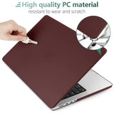 Wine Red Hard Shell Case with Keyboard Cover for MacBook Pro 16 inch (2023, 2022, 2021) M2 A2780 A2485 M1 Pro/Max