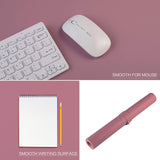 Pink 90cm*45cm Dual Side Office Desk Pad Waterproof PU Leather Computer Mouse Pad