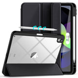 Slim Clear TPU Case for iPad 10.9" 2022 with Pencil Holder - Auto Wake/Sleep, Black