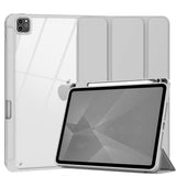 Premium Soft TPU Case for iPad Pro 11 Inch (2018-2022) with Auto Sleep/Wake, Clear Design, Pencil Holder, and Stand - Grey