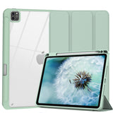 iPad Pro 11 Inch (2018-2022) Clear TPU Smart Case with Auto Sleep/Wake, Stand, and Pencil Holder - Green