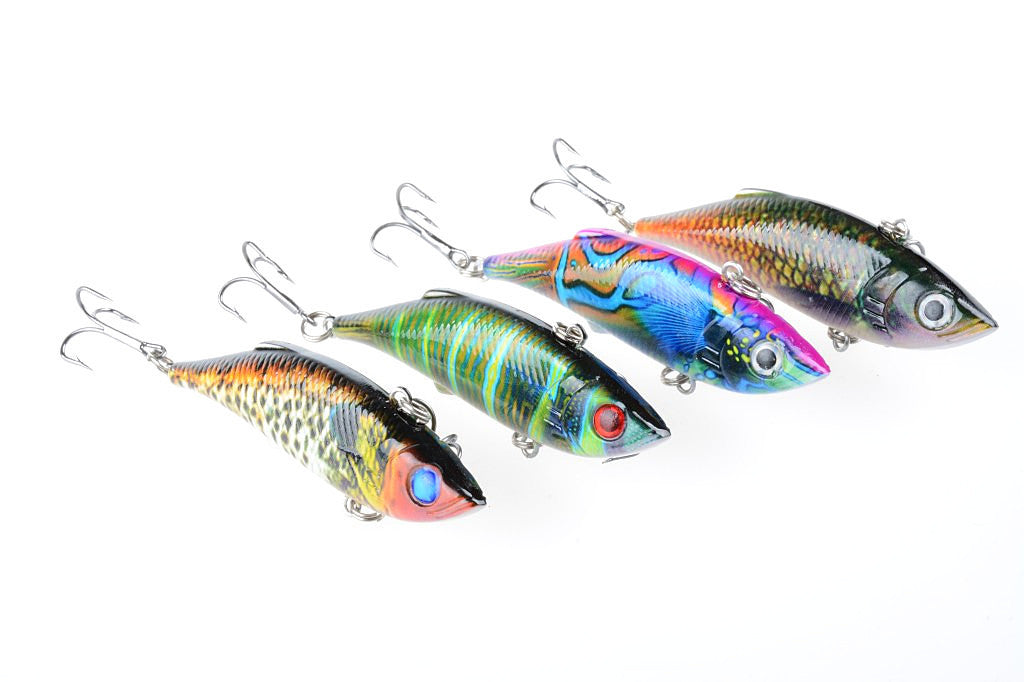 4x 8cm Vib Bait Fishing Lure Lures Hook Tackle Saltwater