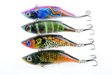 4x 8cm Vib Bait Fishing Lure Lures Hook Tackle Saltwater