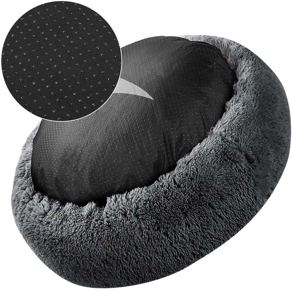 Soft Dog Bed Round Washable Plush Pet Kennel Cat Bed Mat Sofa Small 50cm