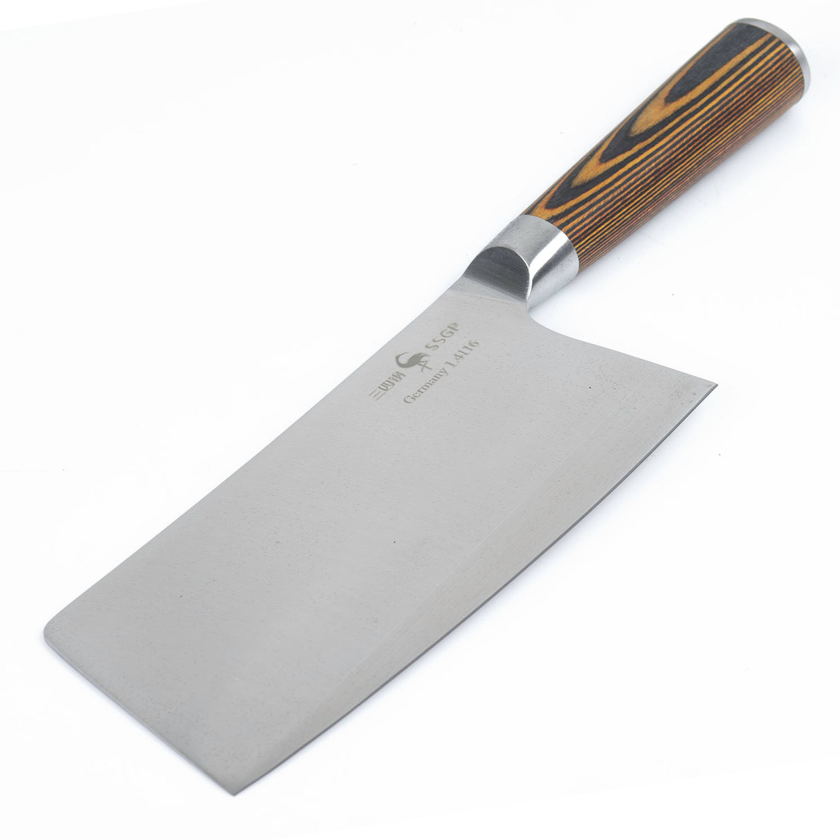 Professional Pakkawood Handle Cleaver Knife - Versatile Kitchen Chef Knife for Meat and Vegetables