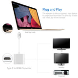 Mini USB-C to HDMI Adapter Cable for 1080P HD Video Output