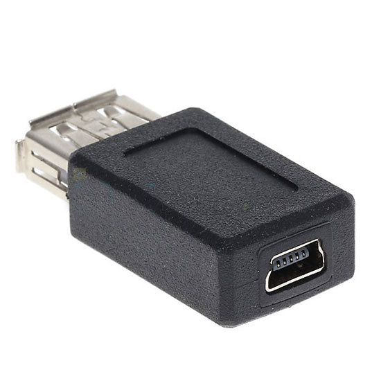 USB 5-Pin Male to USB 2.0 Female Adapter - Dual Data Transfer and Charging Connector