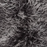 Interior Ave - Mongolian Fur Throw - 90CM - Charcoal Snow