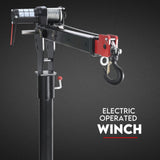 800kg Electric Hoist Winch Crane 12V Swivel Car Truck UTE Lift 360° Pick Up - Low Angle