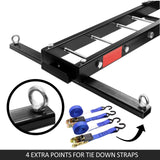 Motorcycle Motorbike Carrier Rack Towbar Arm Rack Dirt Bike Ramp Brake Lights - Front View