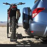 Motorcycle Motorbike Carrier Rack Towbar Arm Rack Dirt Bike Ramp Brake Lights - Extra Image