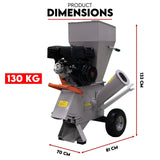 15HP Engine Wood Chipper Garden Mulcher Shredder Mulch Chip Tree Branch