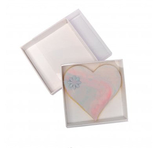 100 Pack of Clear Lid White Card Coaster & Invitation Favor Boxes - 8cm Square, 2cm Deep, Perfect for Weddings and Events