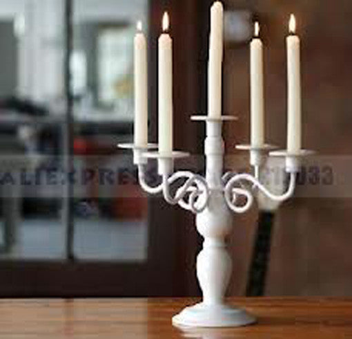 Bulk White Wax Candleabra Candles - 100 Pack, 20cm Tall, 2cm Wide, 5+ Hour Burn Time