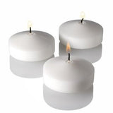 50 Pack of 8cm White Wax Floating Candles - Perfect for Wedding and Home Decor