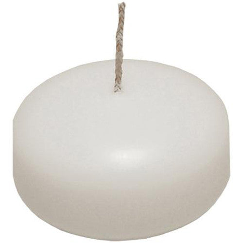 Bulk Set of 100 White Floating Candles - 6 Hour Burn Time, 5.8cm Diameter - Perfect for Weddings and Events