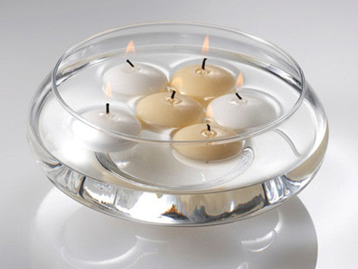 Bulk Set of 100 White Floating Candles - 6 Hour Burn Time, 5.8cm Diameter - Perfect for Weddings and Events