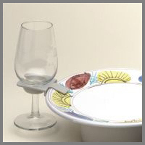 75mm White Wine Glass Plate Clips - 100 Pack for Effortless Buffet Enjoyment - Perfect Party Gift and Promotion