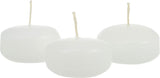 10 Pack of 6 Hour White Floating Candles - 5.8cm diameter - wedding party decoration