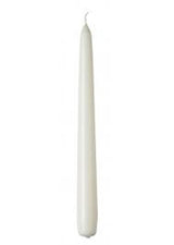 20 Pack of 20cm White Wax Taper Candles for Church and Vigil Use, 2cm Wide