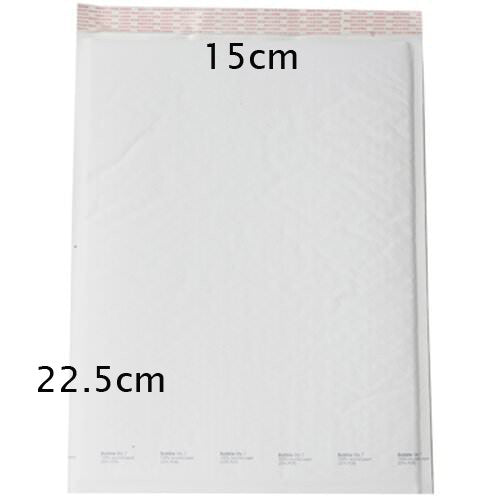 100 Pack - 22.5cm x 15cm Premium White Self-Seal Bubble Mailers for Shipping and Packaging