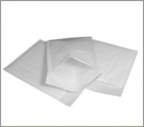 50 Count - Small White Bubble Mailers 22.5cm x 15cm with Self-Seal Closure for Secure Shipping