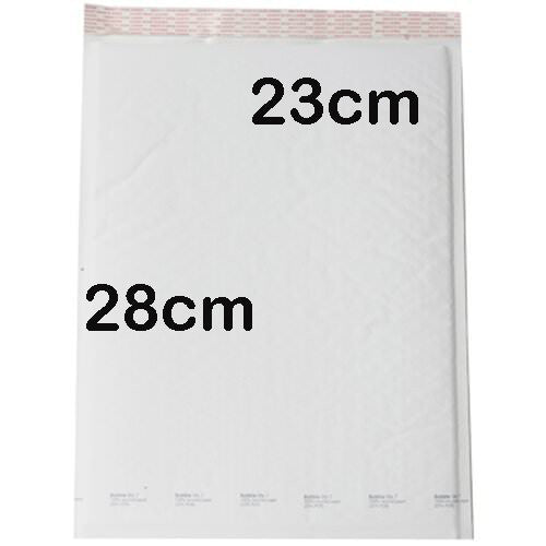 100-Pack White Bubble Mailers - Self-Sealing Padded Envelopes for Safe Shipping - 28x23cm