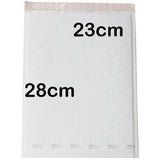 100-Pack White Bubble Mailers - Self-Sealing Padded Envelopes for Safe Shipping - 28x23cm