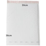 100 Count - 360x300mm White Bubble Mailers for Shipping and Packaging Solutions