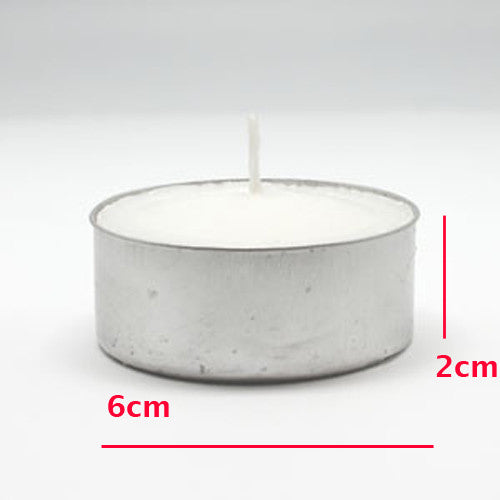 Bulk Pack of 100 Large 6cm Tealight Candles in Silver Foil Cups for Events and Romantic Decor