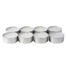 Bulk Pack of 100 Large 6cm Tealight Candles in Silver Foil Cups for Events and Romantic Decor