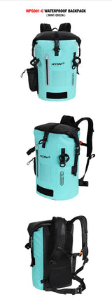 NOOYAH IPX8 Waterproof Bike Cycle Outdoor Sports Backpack Double-Layer Waterproof Bag  MINT GREEN