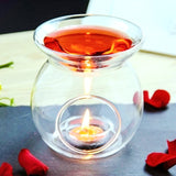 Bulk Set of 10 Aromatherapy Perfume Tealight Candle Burners - 14cm High Glass Lamp for Spa Relaxation